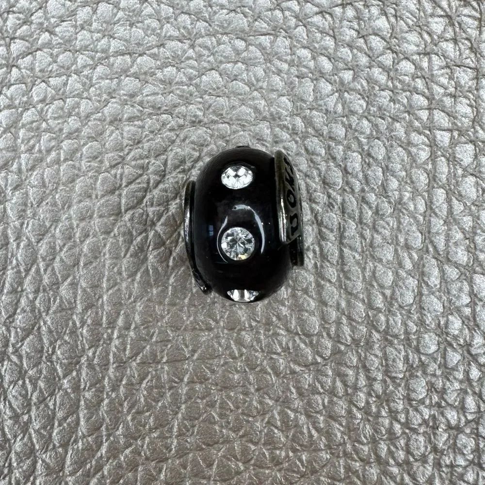 Helzberg Diamonds - Black Resin & Crystal Charm